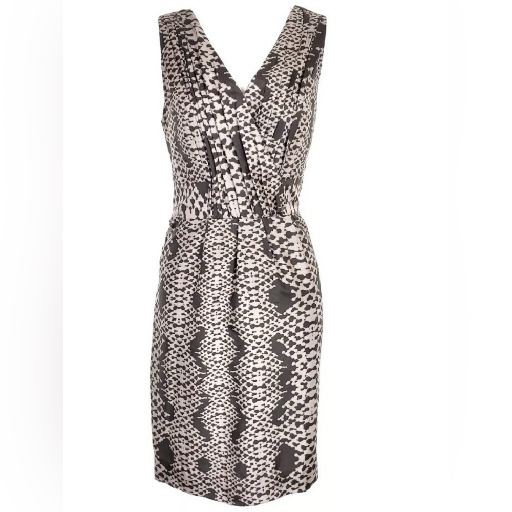 Banana Republic 100% Silk Animal Print Dress Size 6